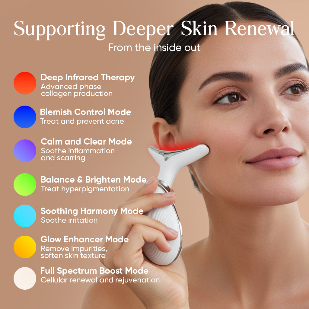 7 Colors Anti Wrinkle Facial Massager Neck Face Beauty