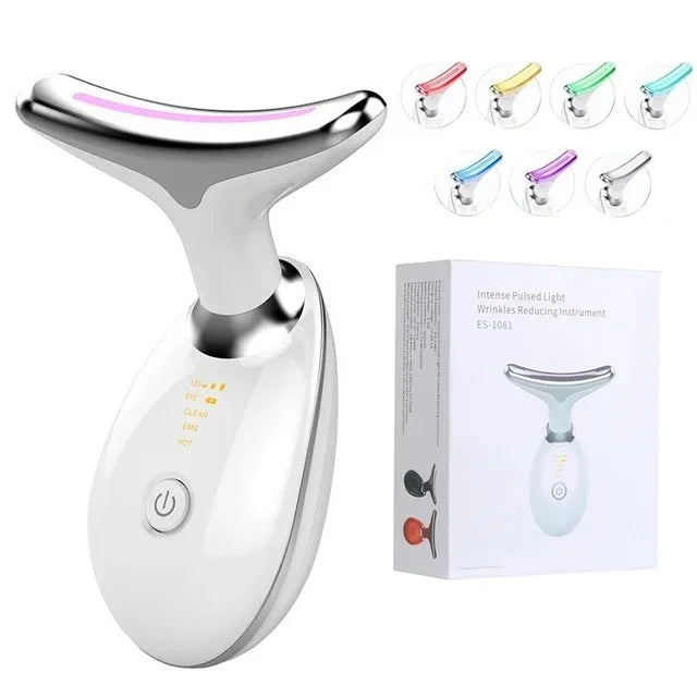 7 Colors Anti Wrinkle Facial Massager Neck Face Beauty